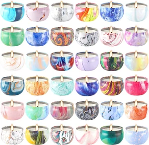 36 Pack Scented Candles Gift Set for Woman, Jar Candle, 2.5 Oz Soy Wax Tin Candl - Picture 1 of 7