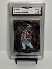 2017 Panini Select Premier Level #155 Christian McCaffrey RC Rookie GMA 10