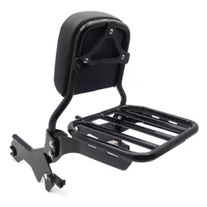 Holdfast Sport Luggage Rack Sissy Bar Upright Black For 18-later FLDE FLHC FLHCS - Picture 1 of 10