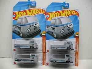 Hot Wheels VOLKSWAGEN T2 PICKUP Lot Of 4 2024 42/250 HW HOT TRUCKS 1/10 GRAY - Picture 1 of 4