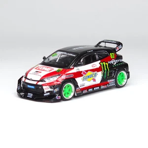 Pop Race Pandem GR Yaris Red/White PR64-106 - Picture 1 of 3