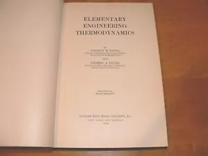 "Elementary Engineering Thermodynamics" 1st Edition 1936 Hardcover Book - Picture 1 of 5