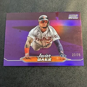 Javier Baez 2024 Stadium Club Chrome Purple Refractor /75 - Picture 1 of 3