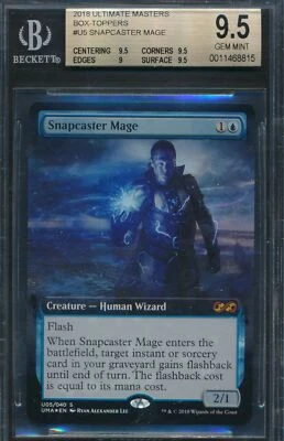 Ultimate Box Topper Snapcaster Mage BGS 9.5 Graded Magic MTG (8815) - Image 1 of 3