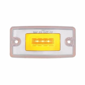 11 LED Freightliner "GLO" Cab Light - Amber LED/Clear Lens - Set of 2 - Imagen 1 de 4