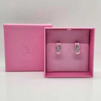 Swarovski Iconic Swan Ohrstecker Schwan Ohrringe Weiß, Rhodiniert Studs 5647873 - Bild 1 von 4