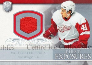 2006-07 Be A Player Portraits First Exposures Jersey #FEVF Valtteri Filppula