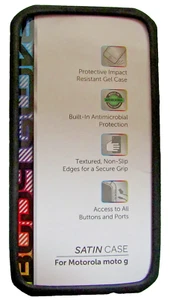 Body Glove Black Satin Gel Case Impact Resistan Motorola Moto G - Picture 1 of 7