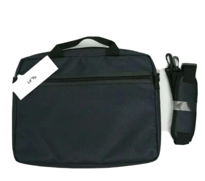 Solo Blankslate Men Messenger Briefcase Laptop Bag Black Slim Travel Light Weigh - Image 1 of 4