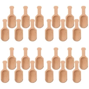 6Pcs Household Portable Kitchen Small Wooden Scoop Kitchen Home - Picture 1 of 12