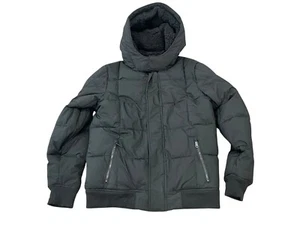 ABERCROMBIE & FITCH A&F KIDS ULTIMATE PUFFER HOODED BLACK SHERPA COAT 15-16 NWT - Picture 1 of 12