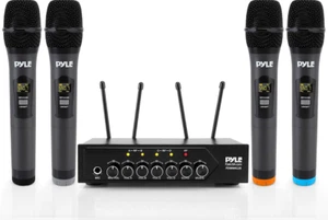 Pyle Portable UHF Wireless Microphone System - Battery Operated - Picture 1 of 9