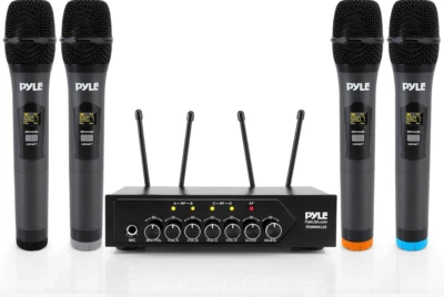 Pyle Portable UHF Wireless Microphone System - Battery Operated - Image 1 of 4