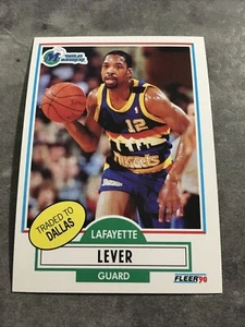 Lafayette Lever Mavericks 1990-91 Fleer #50 - Picture 1 of 2