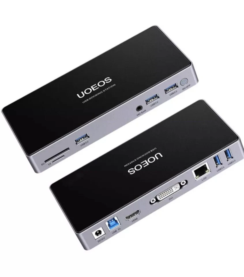 Universal USB Laptop Docking Station with DisplayLink - Image 1 of 4