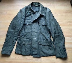 Feldbluse M42 Drillich Schilfgrün Wehrmacht WH Heer Landser Uniform Jacke - Bild 1 von 7