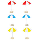 6Pcs Miniature Beach Sun Umbrella Model For Bonsai Dollhouse