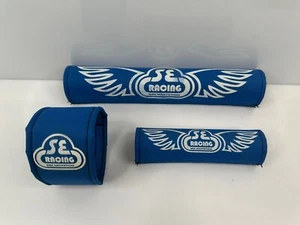 Vintage 2000’s SE Racing BMX Pad Set Blue HTF - Picture 1 of 5
