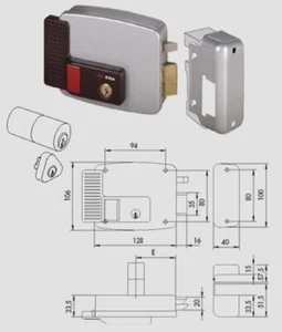 ELEKTRISCHES SCHLOSS ELEKTROSCHLOSS CISA ANBRINGEN CISA 11931 60 RÜCKWÄRTS - Bild 1 von 2