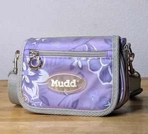 Mudd Y2K Adjustable Crossbody 6" Purse Bag Wallet CHARM & MIRROR Purple Floral - Bild 1 von 6