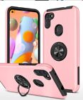 Samsung A14 5G Oil Painted case with Flat Magnetic Ring Stand pink