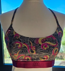Rituals Yoga Crop Top Sports Bra Size L & Leggins M Snake Eagle Print CottonBNWT - Picture 1 of 16