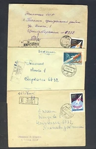 Russia 1961/62 6 Registered Space Covers - Picture 1 of 2