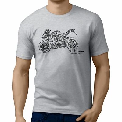 JL Illustration For A MV Agusta F3 675RC 2017 Motorrad Fan T-Shirt - Bild 1 von 4