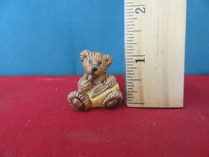 156. BOYDS BEARS Tiny Small Teeny Little Ceramic Baby BEAR 1 One Inch Tall - Picture 1 of 1