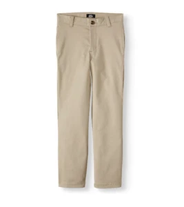 Arrow Boys Aroflex Super Soft Stretch Twill Flat Front Pants Warm Beige Khaki 18 - Picture 1 of 5