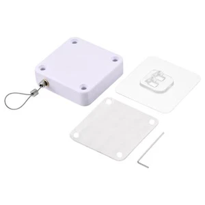 Sin Perforaciones Auto Sensor Puerta Cerrador con Acero Alambre 1200g Blanco - Imagen 1 de 5