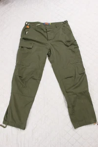 Empyre Herren Gr. 32 Marinegrün Doppelknie Khaki Knopf Reißverschluss Hose - Bild 1 von 19