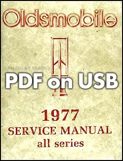 1977 Oldsmobile PDF на USB ремонтная мастерская руководство ремонт сервис - Изображение 1 из 3