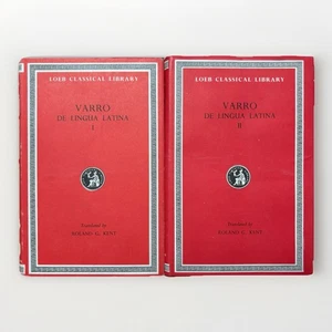 Varro’s De Lingua Latina Vol I & II Loeb Classical Library Trans By E G Kent HC - Foto 1 di 7
