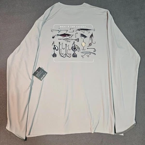NEW Eddie Bauer Men’s L Long Sleeve Gray Shirt UPF 50+ Freeshade Freedry Fishing - Picture 1 of 14