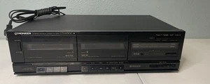 Pioneer Tape Deck CT-W300 Dolby Stereo Dual Cassette Player Recorder Tested - Picture 1 of 8