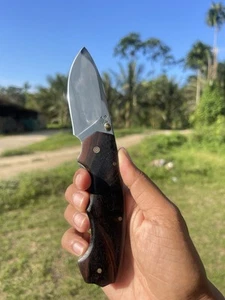 Handmade folding knife with a 3-inch blade. - Picture 1 of 10