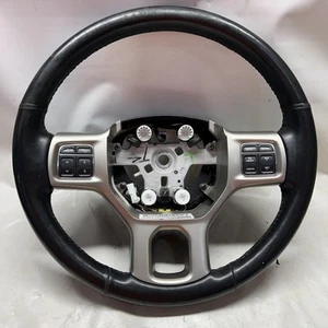 2013-2023 Dodge Ram 1500 2500 Classic Laramie Heated Steering Wheel Black Nice - Picture 1 of 15