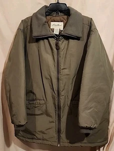 Vintage 90s Eddie Bauer Coat Women's L Large Green Work Barn Jacket Parka  - Picture 1 of 7