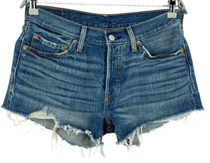 Levi's Strauss&co 501 Damen Denim Freizeit Shorts Blau Größe W27 - Bild 1 von 8