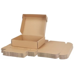 12x9x3 inch Shipping Boxes Bulk 20 Pack Brown, Tab Lock Tuck Top Mailer Boxes... - Picture 1 of 7
