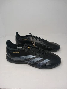 Scarpe da calcio Adidas Predator League Turf da uomo taglia 11 IF6377 nere scure tacchetti - Foto 1 di 9