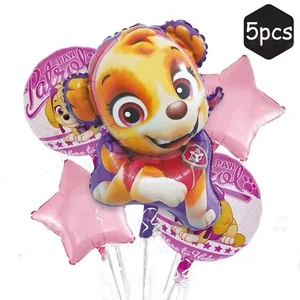 5pcs Paw Patrol Foil Balloon Set Party Supplies Kids Birthday Decoration - Picture 1 of 1