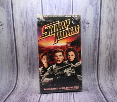 RARE Starship Troopers Sealed 1996 VHS Tape Columbia TriStar Watermark ACTION - Image 1 of 4
