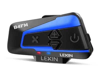 LEXIN B4FM Motorcycle Bluetooth Headset for Motorbike Helmet Noise Cancellation - Image 1 of 4