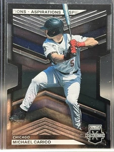 Panini Elite Extra Michael Carico 2023/95 Aspirations troquelado #84 Chicago RC - Imagen 1 de 3