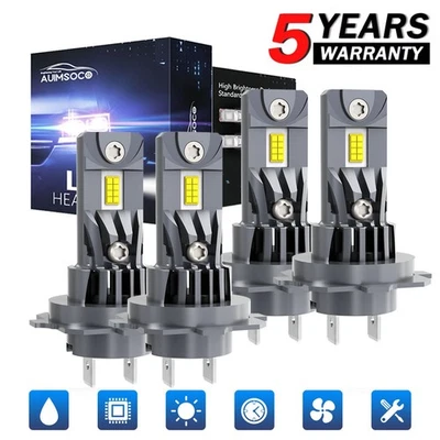 Kit de faróis de LED H7 H7LL 6500K lâmpadas altas/baixas para Mercedes-Benz E350 E320 E550 - Imagem 1 de 4