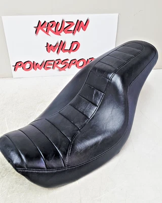 2009 Harley Dyna OEM HD Driver Passenger Seat Saddle - Image 1 of 4