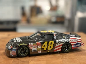 #48 Jimmie Johnson LOWES POWER OF PRIDE 2002 Team Caliber Dark Chrome RARE - Picture 1 of 12