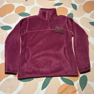 Patagonia Snap-T Polar Suéter Chaqueta Mujer’s Pequeña Morada Baya Senderismo Camping - Imagen 1 de 12